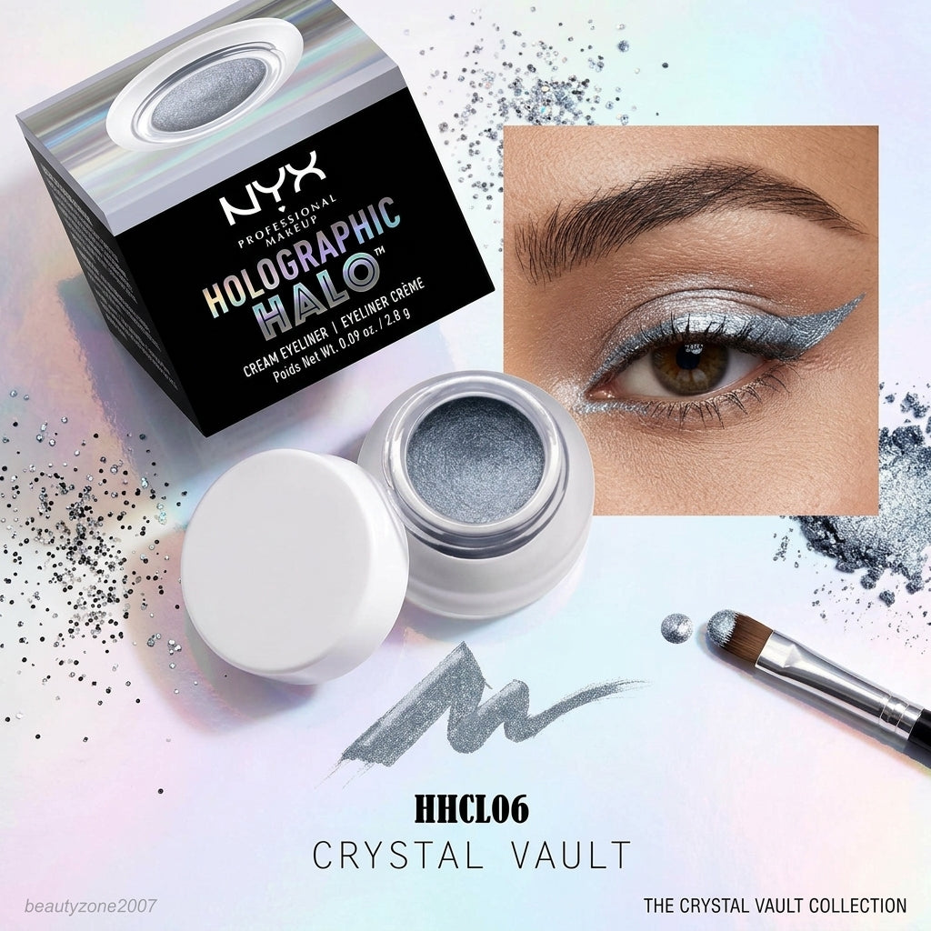 NYX Holographic Halo Cream Eyeliner - Crystal Vault