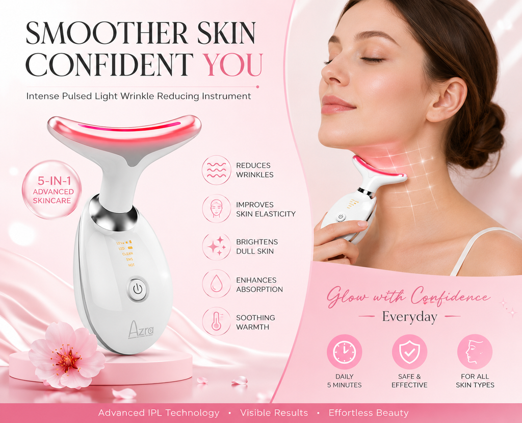 LED Face & Neck Anti-Aging Massager