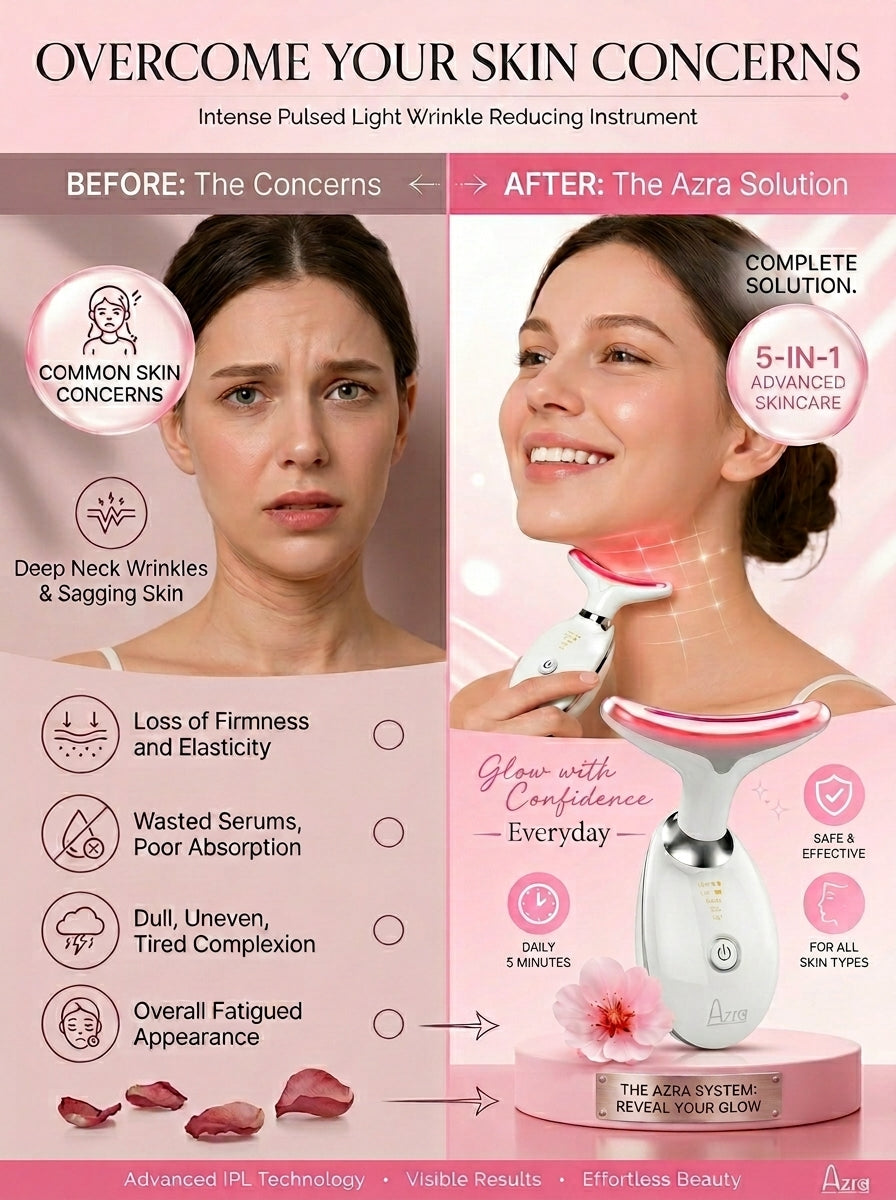 LED Face & Neck Anti-Aging Massager