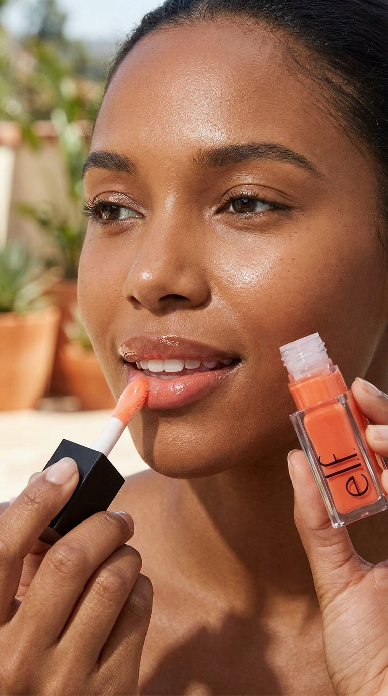 E.l.f. Glow Reviver Lip Oil - Coral Fixation