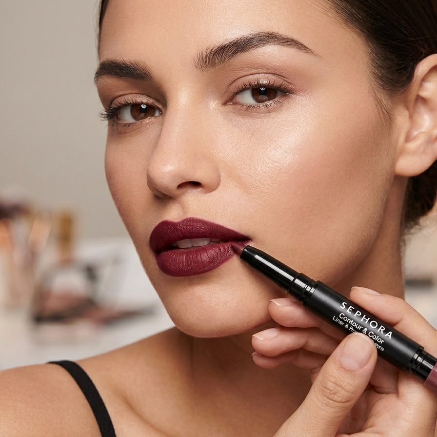 Sephora Contour & Colour Liner & Lip Stick Duo - Burgundy 05