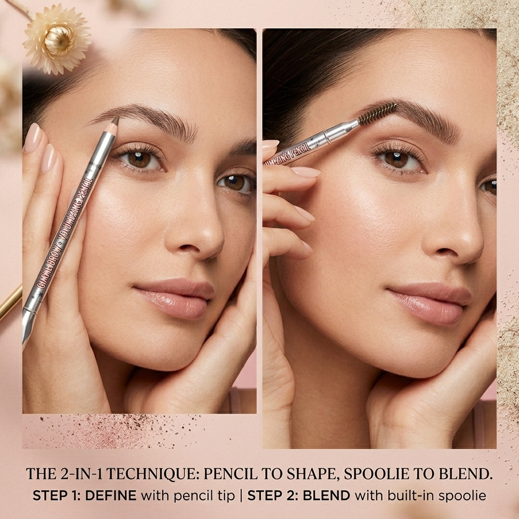 benefit Gimme Brow + Volumizing Pencil 4 Warm Deep Brown