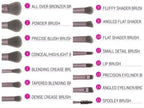 BH Cosmetics Lavish Elegance Brush Set - 15 Pieces with Cosmetic Bag