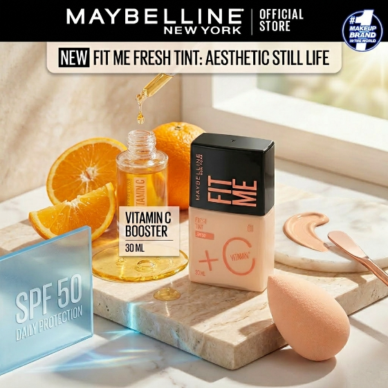 Maybelline Fit Me Fresh Tint Vit C + SPF 50 - 30 ML