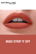 Maybelline - Color Sensational Liquid Matte Lipstick NU02 STRIP IT OFF