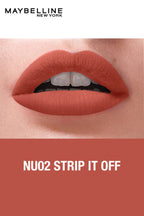 Maybelline - Color Sensational Liquid Matte Lipstick NU02 STRIP IT OFF