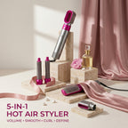 5-in-1 hot air styler with attachments 